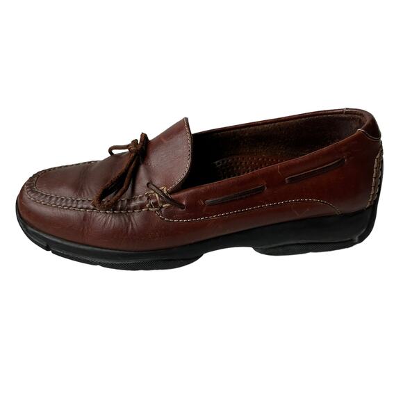 Cole Haan Loafers Brown Leather Driving Shoes Moccasins Slip On Men's Size 9.5M - Picture 1 of 11